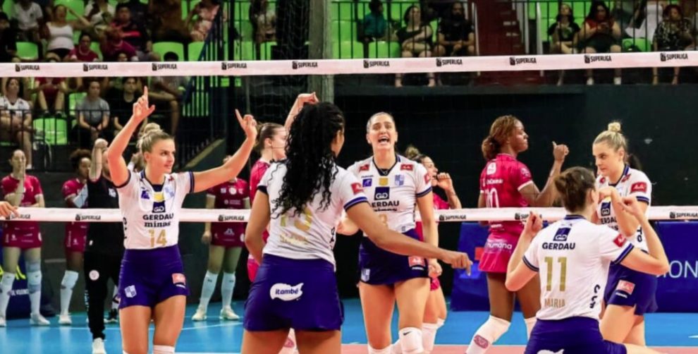 Gerdau Minas reage, vence Sancor Maringá de virada e assume liderança da Superliga Feminina