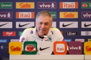 Ancelotti confirma esquema com quatro atacantes para amistoso da Seleção Brasileira contra a França