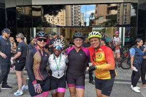 Passeio ciclístico reúne famílias e celebra Dia da Mulher