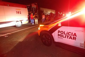 Acidente envolvendo seis veículos mobiliza equipes de socorro e da polícia na PR-317