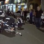 Acidente grave entre moto e bicicleta deixa jovem de 18 anos ferida na Avenida Brasil, em Maringá