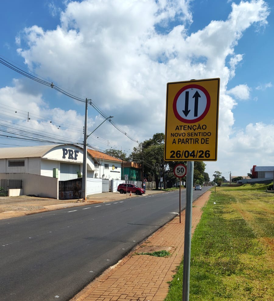 Avenida Paranavaí volta a ter duplo sentido de circulação