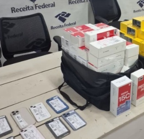 Casal é autuado com R$ 110 mil em eletrônicos irregulares