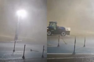 Forte temporal atinge aeroporto de Maringá e ventos quase chegam a 60 km/h