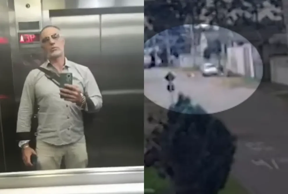 Imagens mostram momento em que empresário é morto a tiros