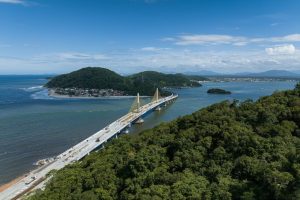 Ratinho Junior anuncia entrega da Ponte de Guaratuba para 29 de abril, no aniversário da cidade