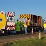 Trabalhador morre atropelado por caminhão durante obra em rodovia no Paraná