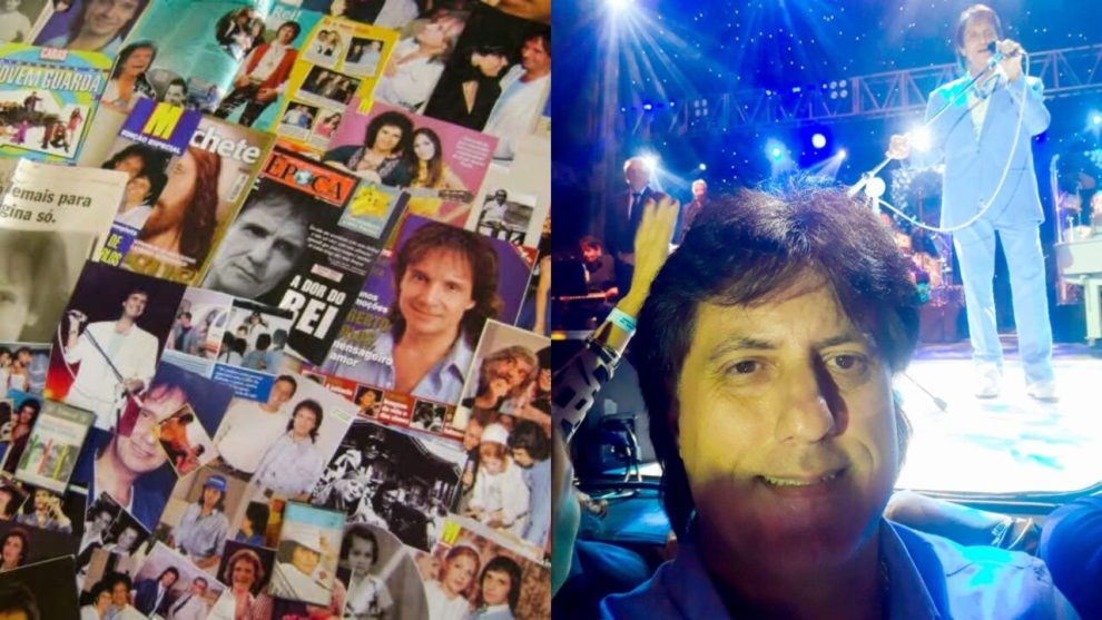 morador de Maringá coleciona 10 mil itens e guarda encontro inesquecível com Roberto Carlos