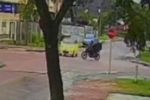 Câmera flagra grave acidente que matou motociclista de 24 anos no PR