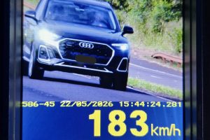 Radar flagra veículo transitando a mais de 180km/h na PR-323, em Paiçandu