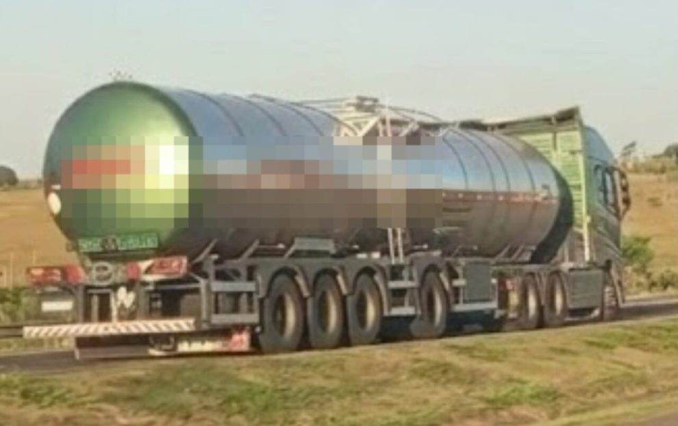 Carreta é flagrada na contramão da BR-376 entre Paranavaí e Maringá e coloca motoristas em risco