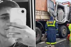 Jovem de 20 anos que morreu na frente do pai em acidente no Paraná foi identificado
