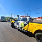 Motociclista fica ferida após colisão em trecho com obras na PR-317, em Maringá