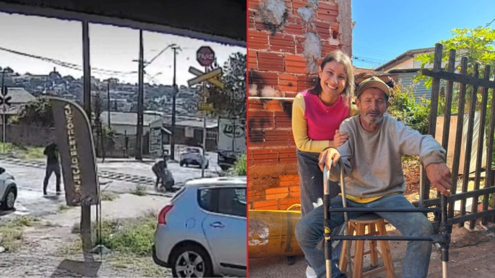 'Único pensamento foi tirá-lo dali', diz professora que salvou idoso caído na linha de trem; VÍDEO
