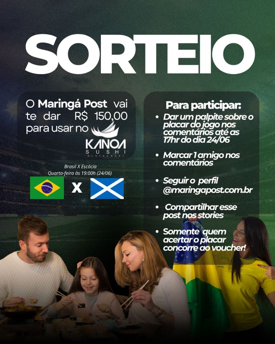 Vitória do Brasil sobre a Escócia registra recorde de comentários e palpites certeiros no Bolão do Maringá Post
