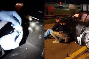 Motorista de BMW causa confusão após acidente na BR-116