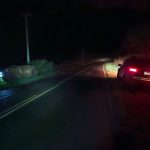 Motorista fica ferido após capotamento às margens da rodovia PR-552 em Mandaguaçu