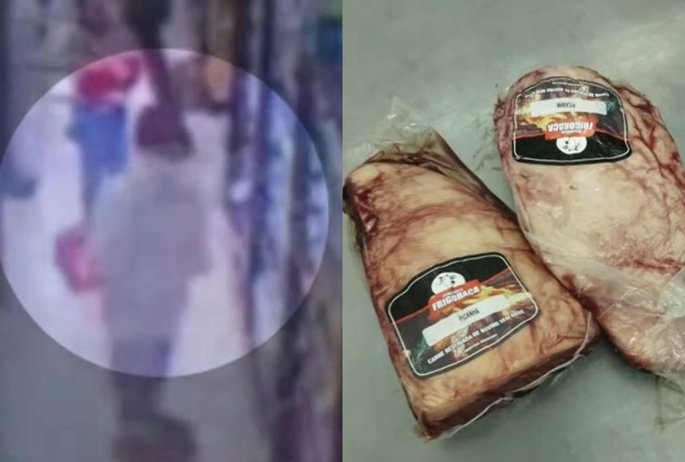homem tenta furtar picanha e acaba na delegacia