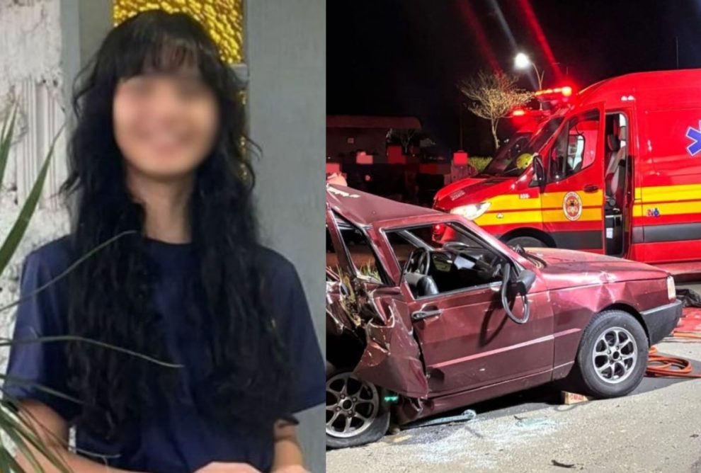 Adolescente morre em acidente a caminho da igreja com a família