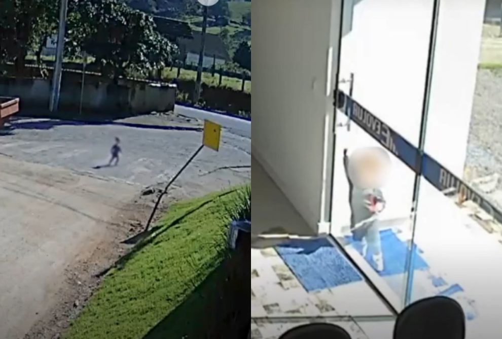 Bebê sai sozinho de creche e caminha até trabalho da mãe