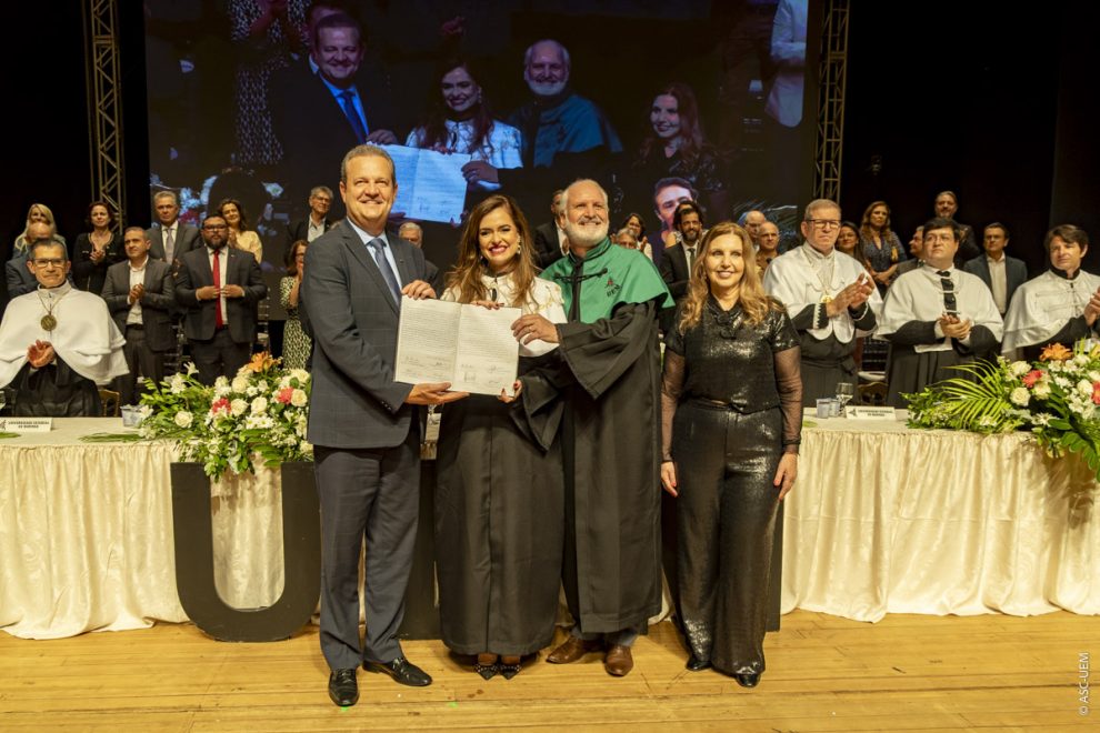 Gisele Mendes e Geovanio Rossato assumem a Reitoria da UEM para 2026-2030