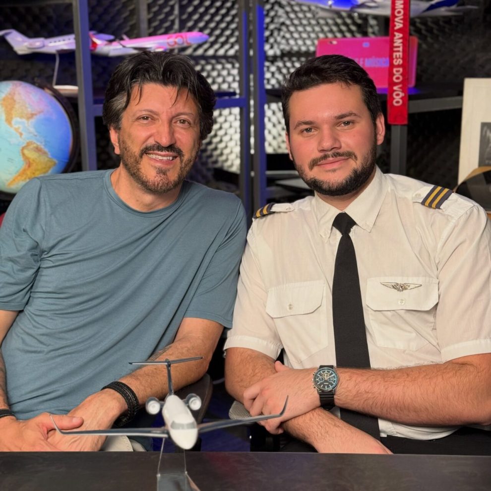 jovem de Maringá que vendia tortinhas para ser piloto de avião faz homenagem a Lito Sousa